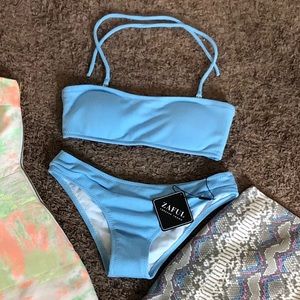 Zaful blue bathing suit size Small